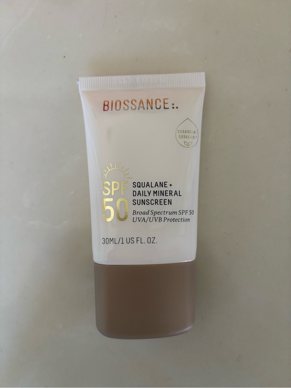 Biossance Daily Hydration Mineral Face Sunscreen SPF 50 + Squalane
